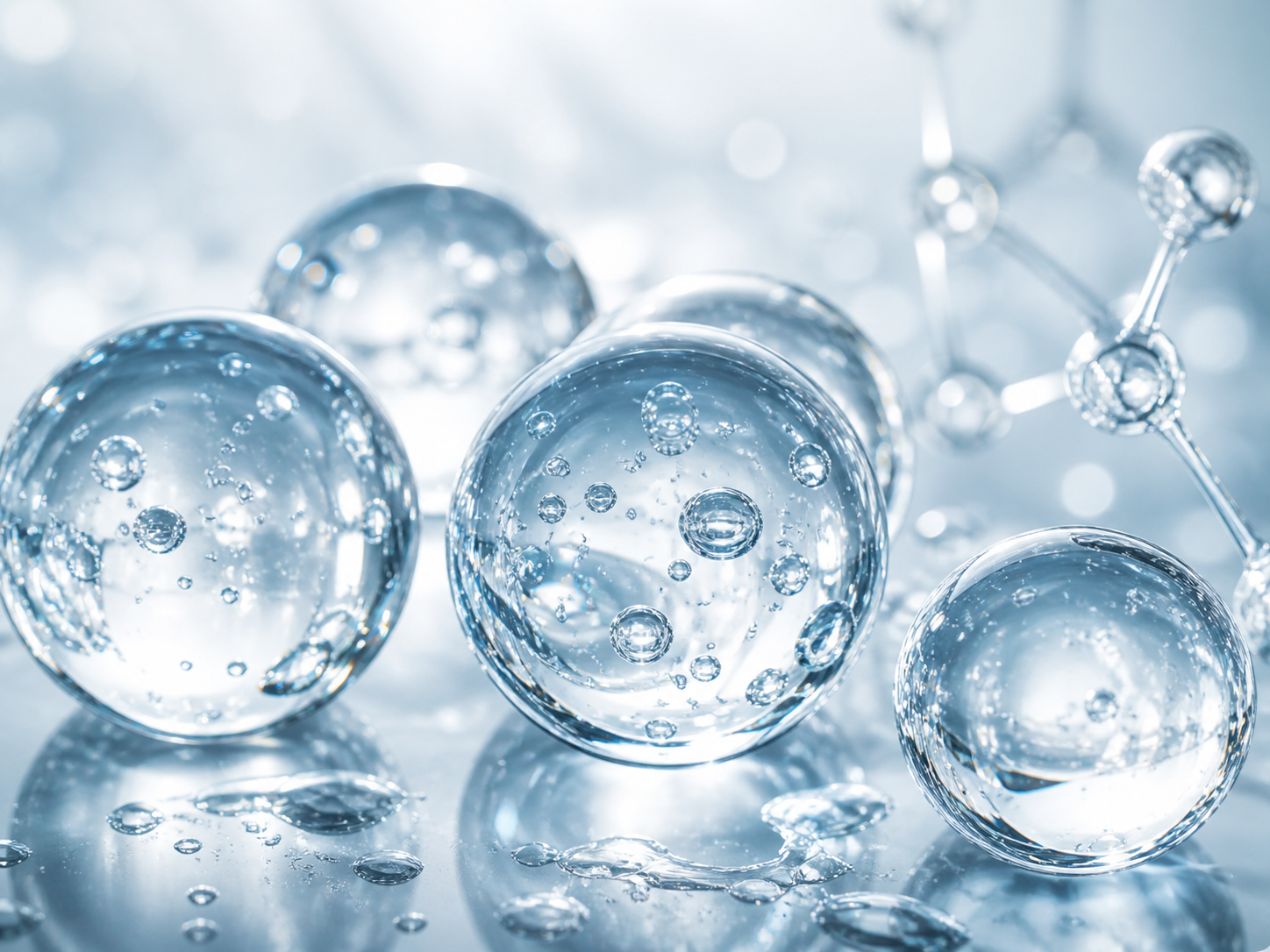 Fermentation and water-binding visual for hyaluronic acid