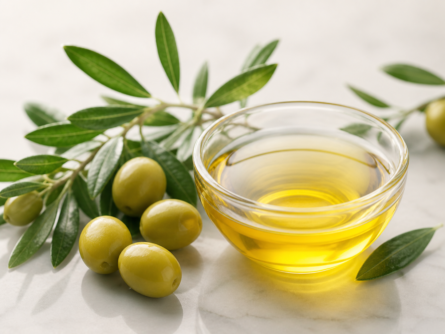 Plant oils such as olive oil, source of cosmetic glycerin